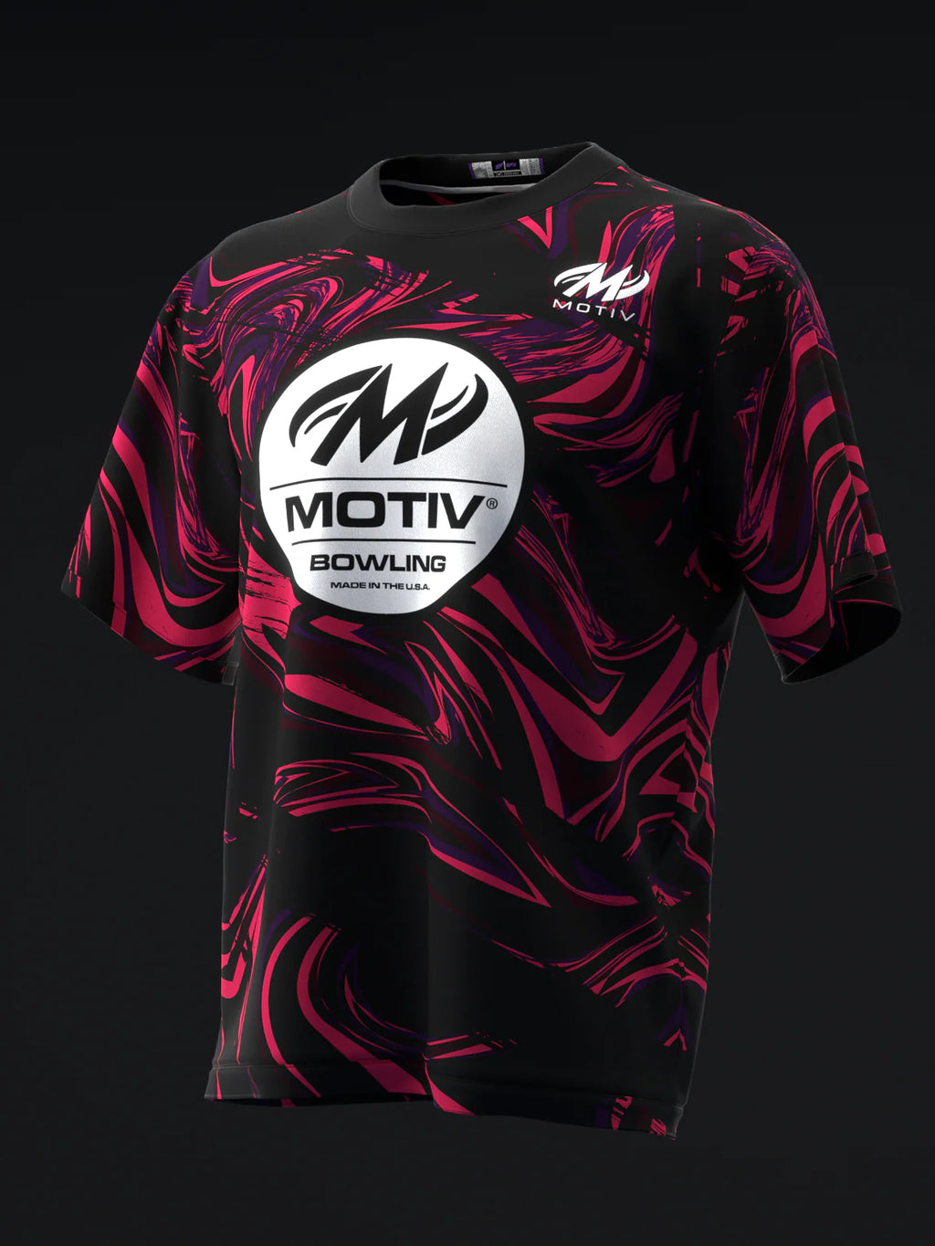 Custom Name - Motiv Crimson Jackal Bowling Jersey - All Size