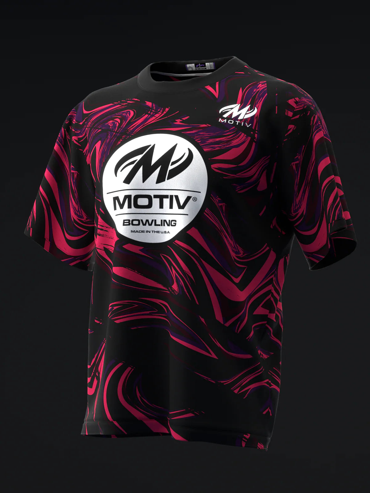 Custom Name - Motiv Crimson Jackal Bowling Jersey - All Size