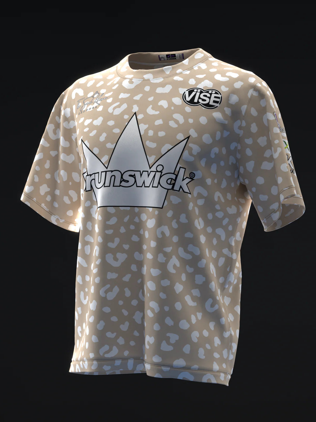 Custom Name - Sarah Klassen Leopard Cp Bowling Jersey - All Size