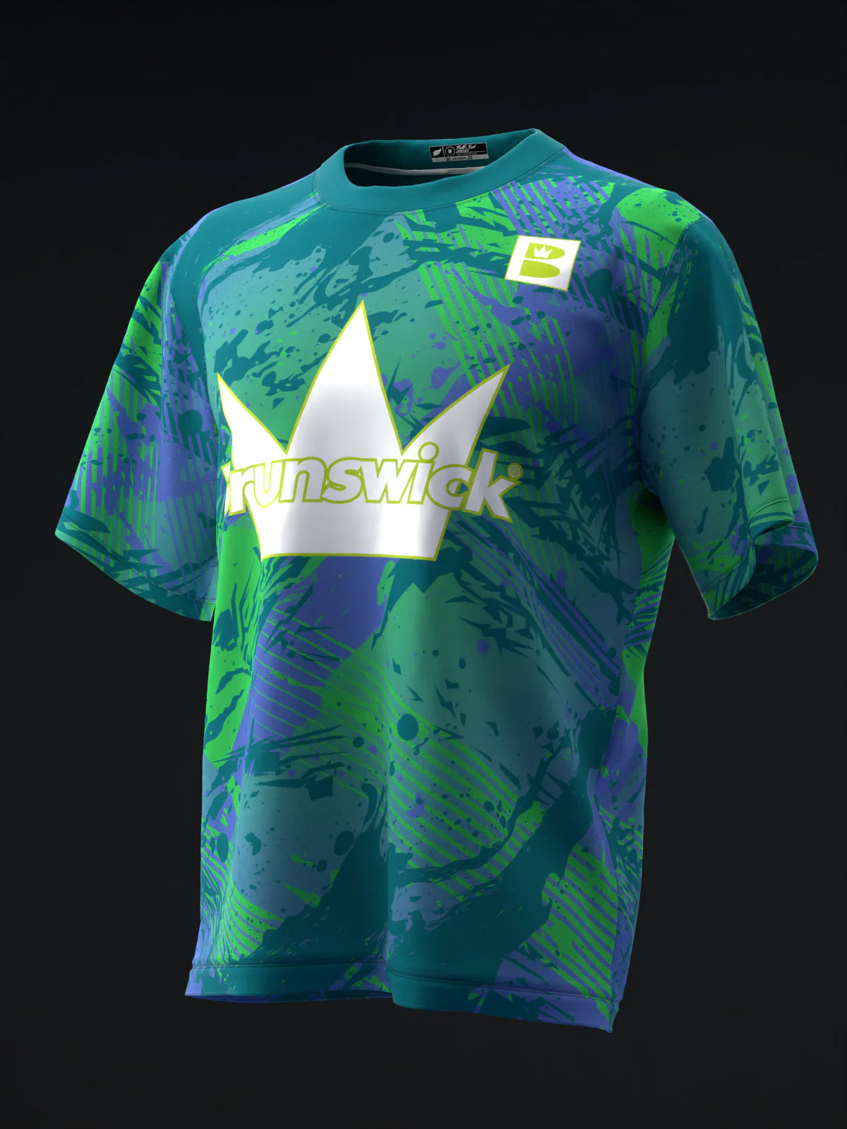 Custom Name - Brunswick Combat Hybrid Bowling Jersey - All Size