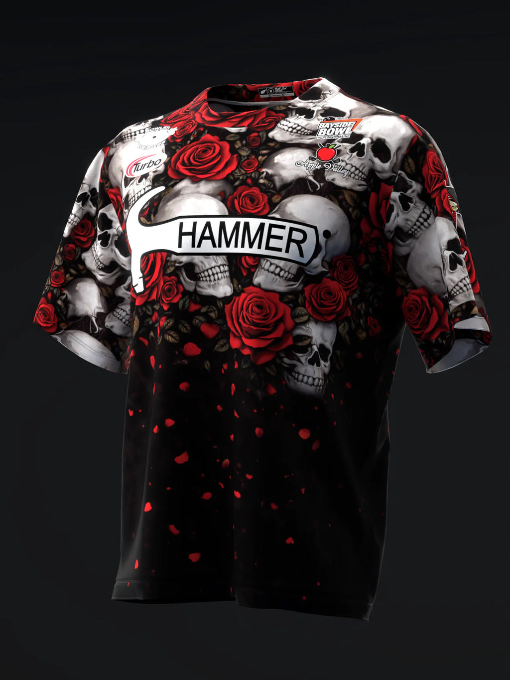 Custom Name - Mallory Clark 2026 Skull Roses Bowling Jersey - All Size