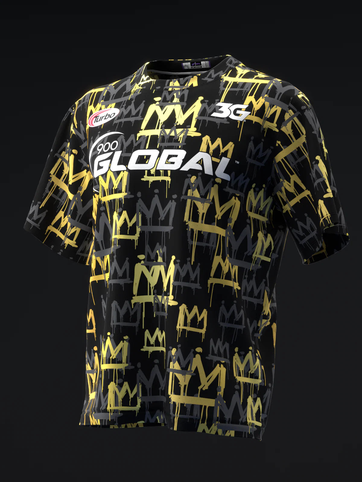 Custom Name - Chris Mcmillan Gold King Remix Black Bowling Jersey - All Size