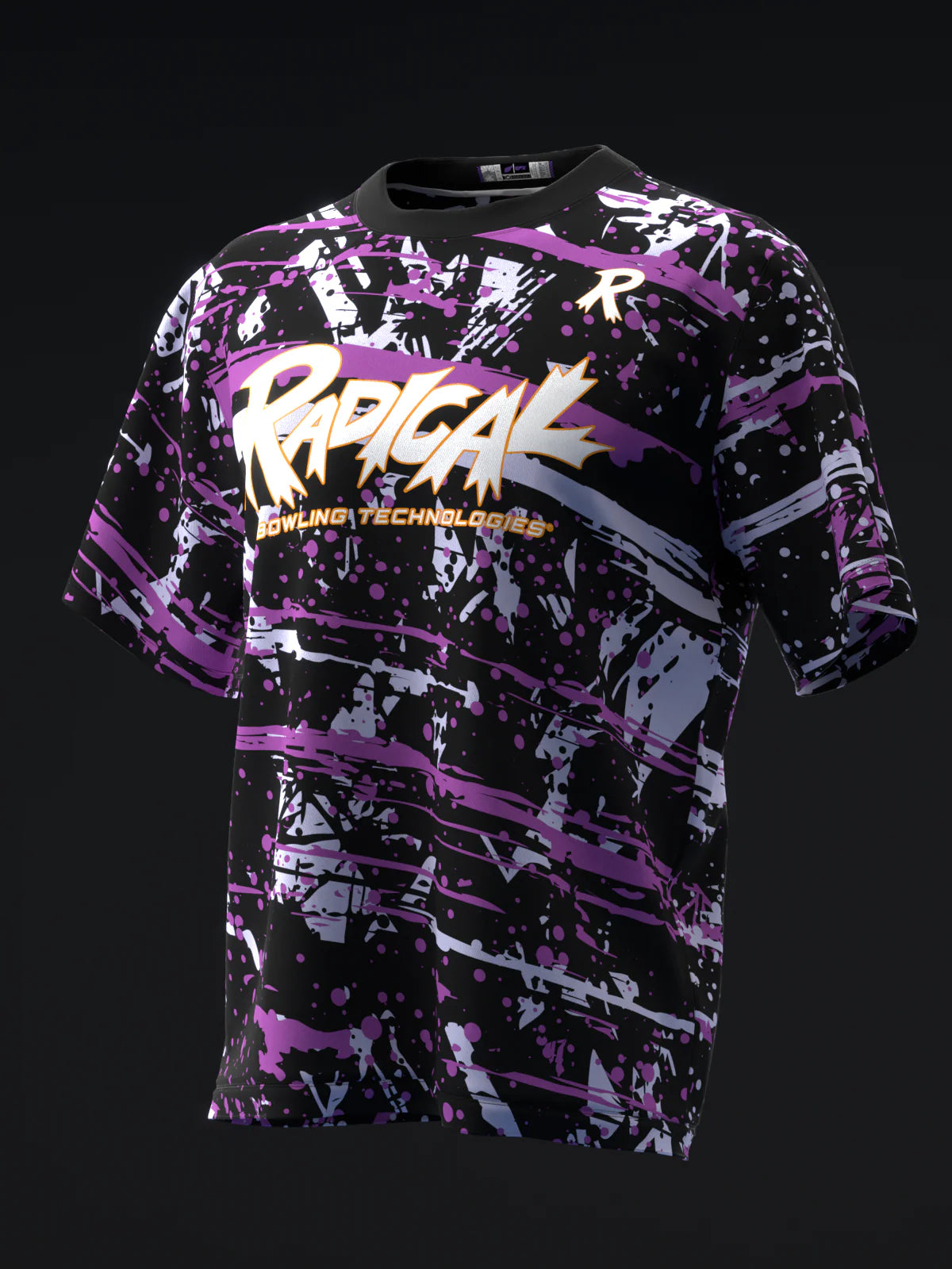 Custom Name - Radical Zigzag Solid Bowling Jersey - All Size