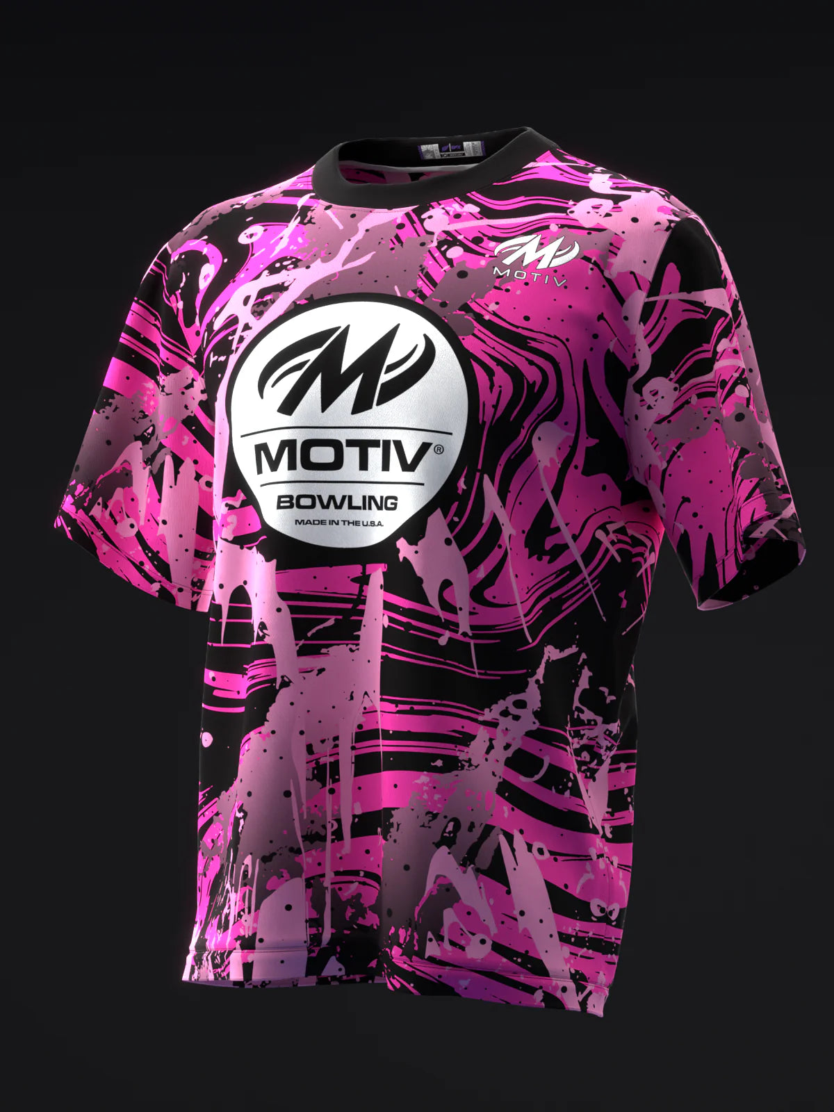 Custom Name - Motiv Hyper Venom Neon Bowling Jersey - All Size