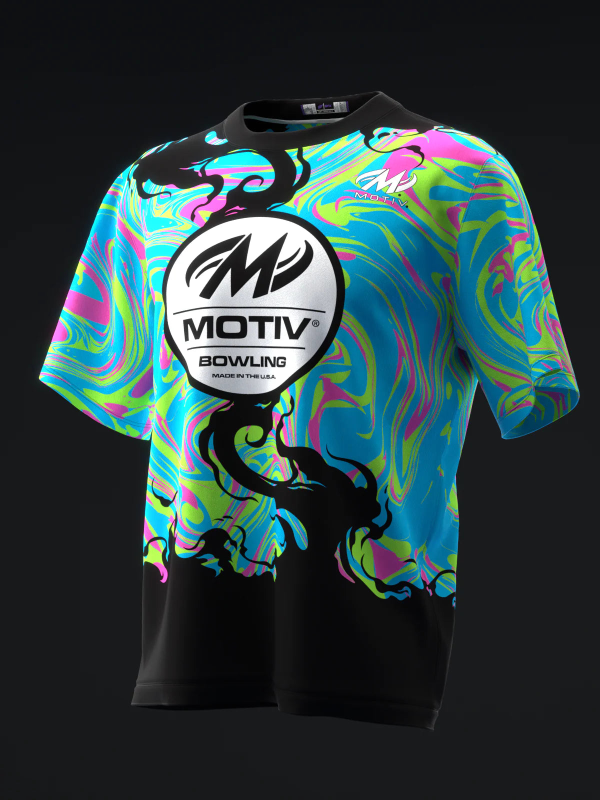 Custom Name - Motiv Evoke Neon Bowling Jersey - All Size