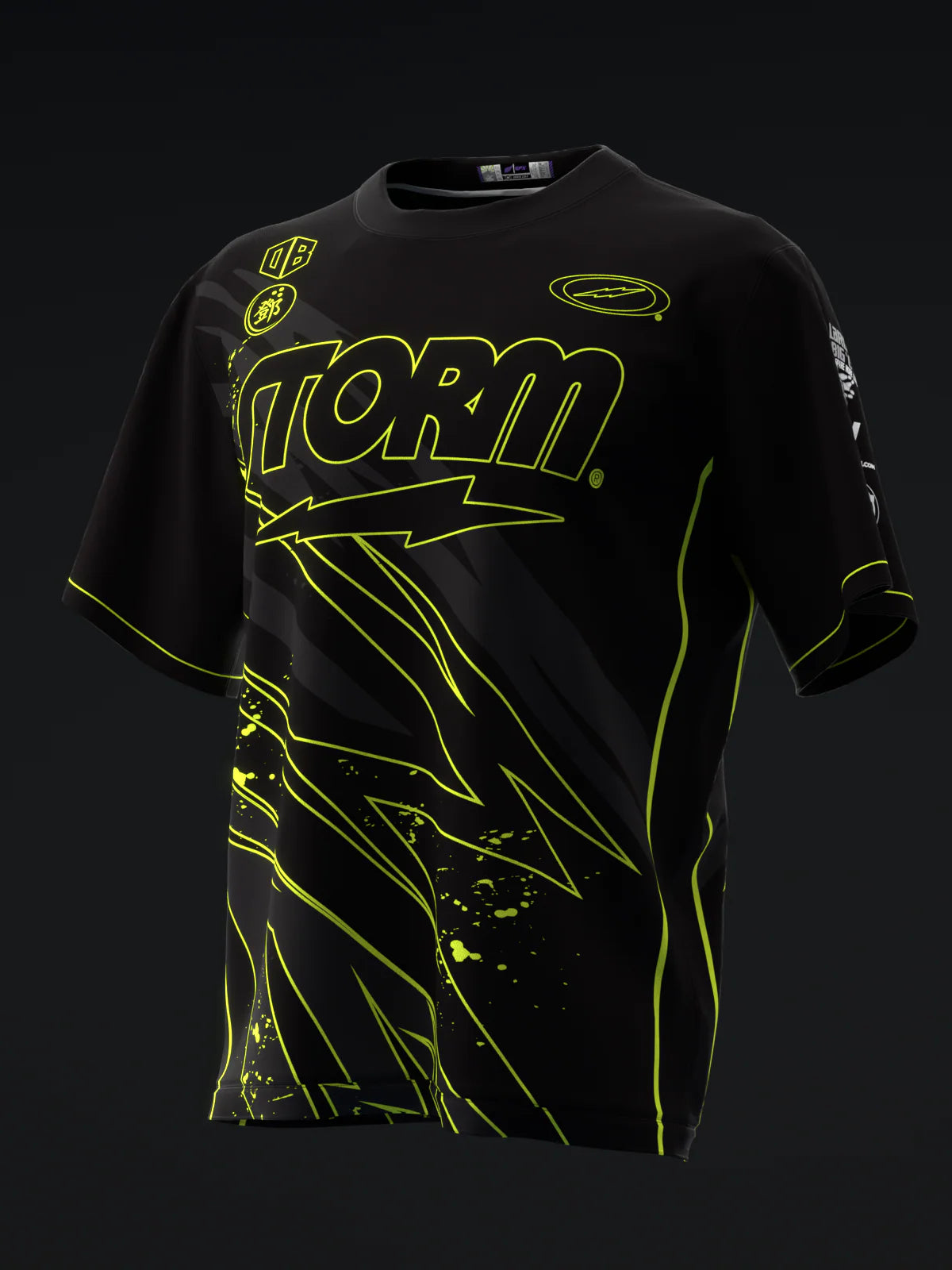 Custom Name - Darren Tang Blackout Black Neon Highlighter Bowling Jersey - All Size