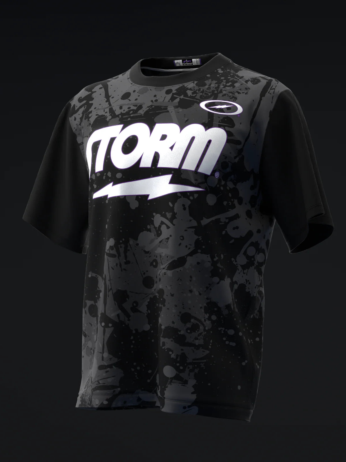 Custom Name - Storm Night Road Bowling Jersey - All Size