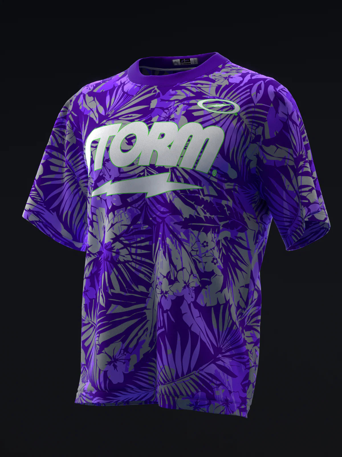 Custom Name - Storm Tropical Surge Pearl Sp Neon Bowling Jersey - All Size