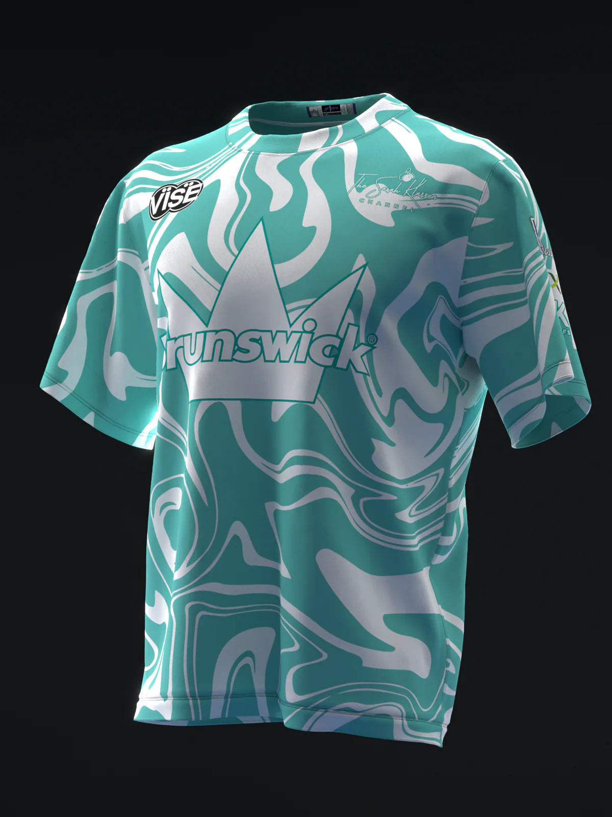 Custom Name - Sarah Klassen 2026 Spearmint Swirl Bowling Jersey - All Size