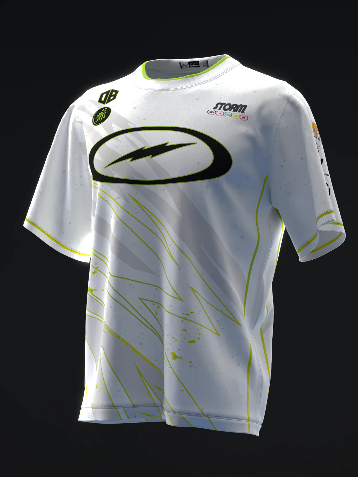 Custom Name - Darren Tang Lightning Lemon Lime Bowling Jersey - All Size