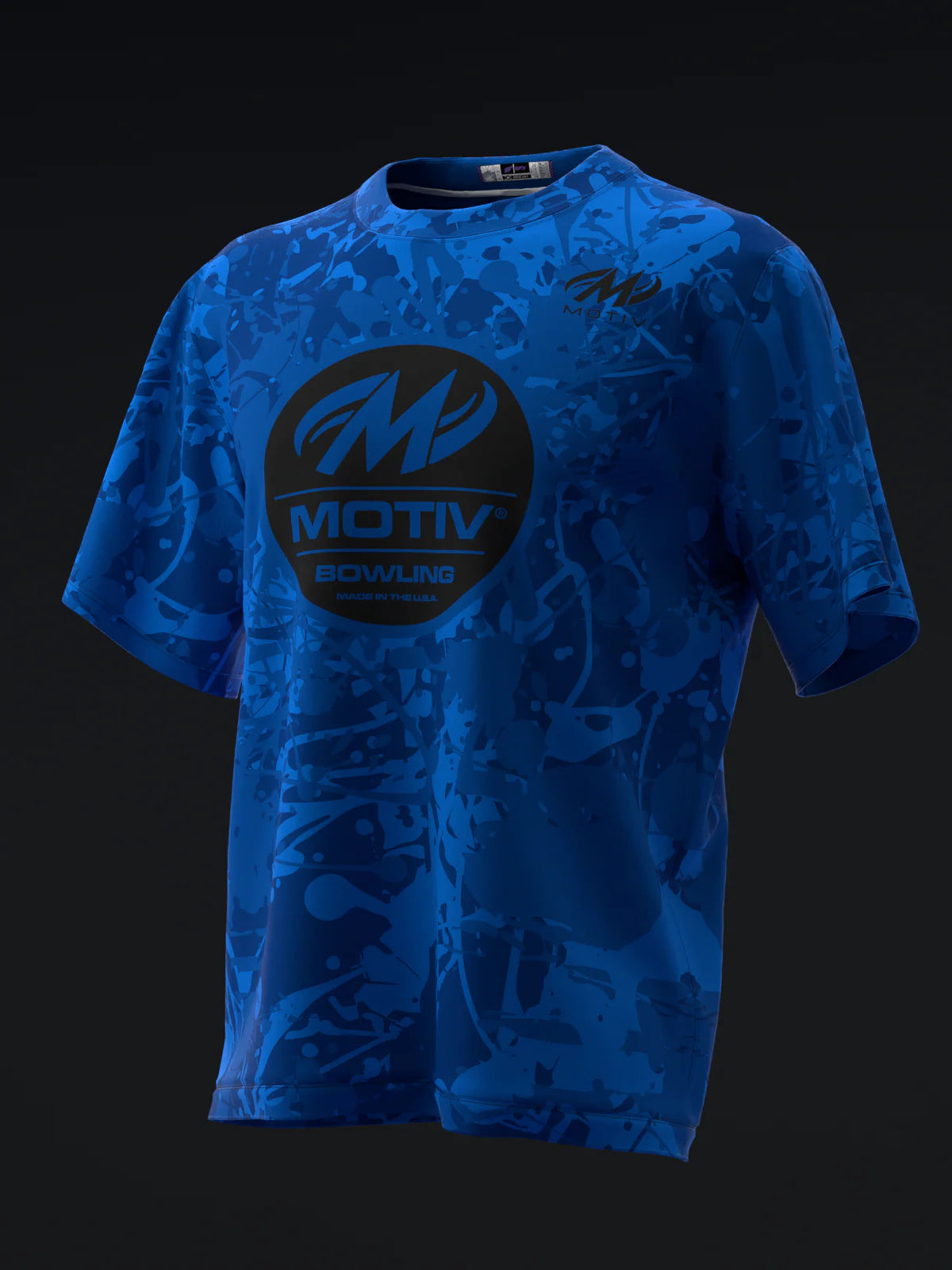 Custom Name - Motiv Blue Tank Bowling Jersey - All Size