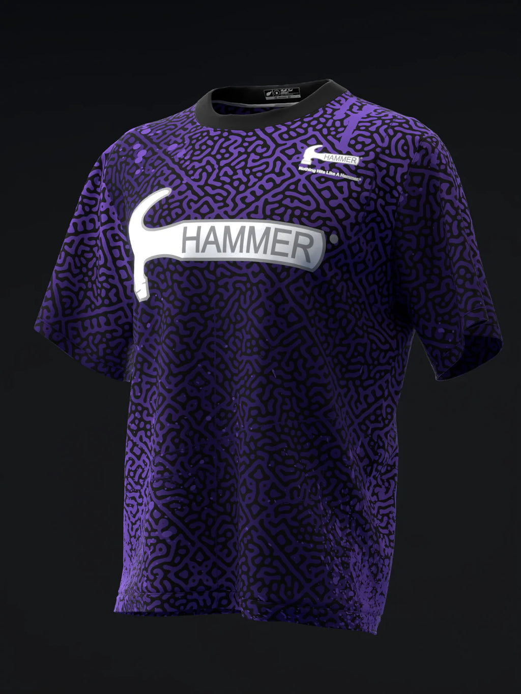 Custom Name - Hammer Purple Pearl Urethane 78D Bowling Jersey - All Size