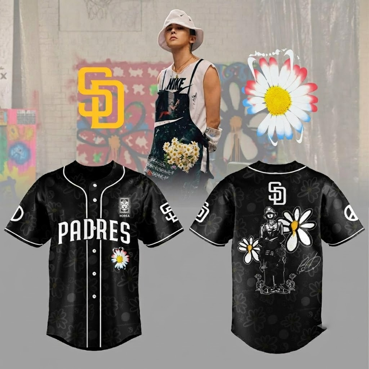 Custom Name - San Diego Padres x G-Dragon x Peaceminusone 2026 Baseball Jersey - All Size