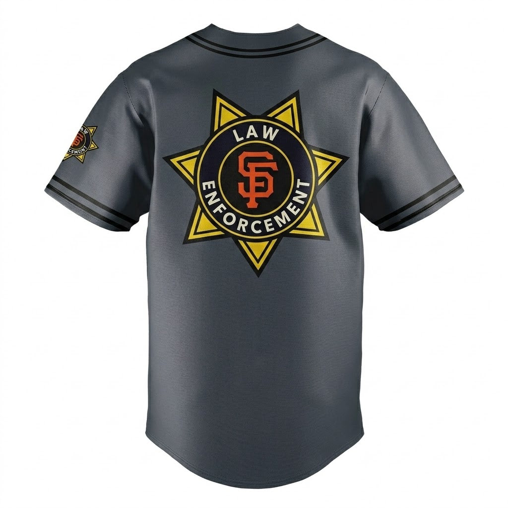 Custom Name - Francisco Giants 2026 Law Enforcement Appreciation Night Baseball Jersey - All Size